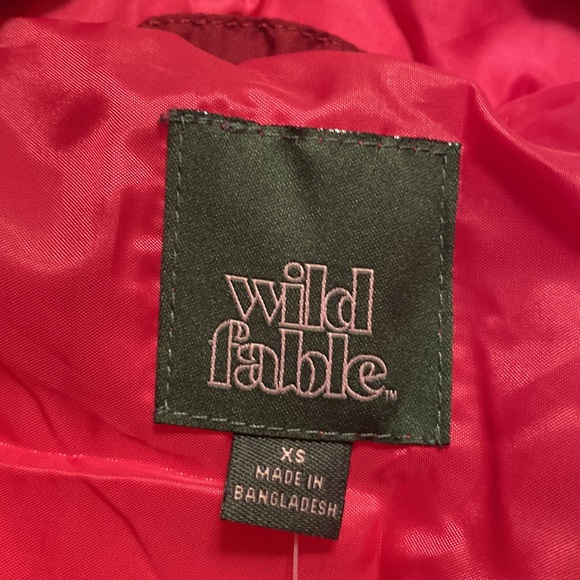 Brand New Wild Fable Berry Blush Puffer Jacket…size XS - Picture 4 of 6